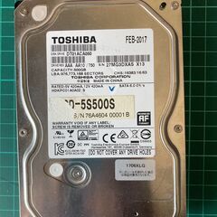 TOSHIBA　HDD500GB　SATA　7200RPM No10