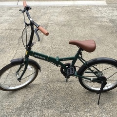 【ネット決済】ルノー　折りたたみ自転車　グリーン　ほぼ新品