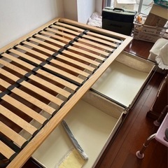 配達可【セミダブルベット】【無印良品】クリーニング済み【管理番号 