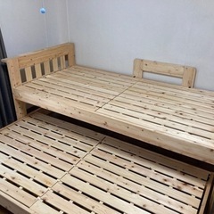 総檜製すのこベット シングル2段(定価:7〜8万円)