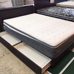 【愛品館八千代店】ニトリ　ダブルベッド　NスリープハードH3-02CR