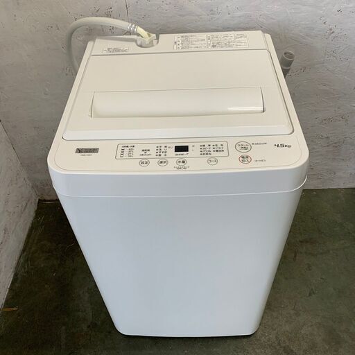 【YAMADA】 ヤマダ 電気洗濯機 4.5kg YWM -T45H1 2022年製
