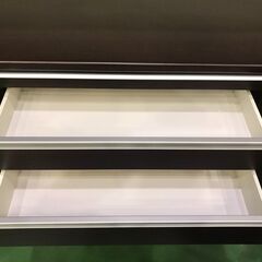 【愛品館八千代店】松田家具　スライド扉キッチンボード　1680　DBR