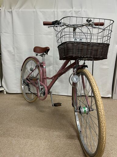 【北見市発】自転車 A17AA69656 6段ギア 26インチ (E1560mkyY)
