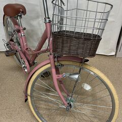 【北見市発】自転車 A17AA69656 6段ギア 26インチ (E1560mkyY)