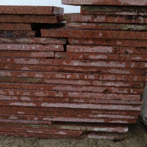 御影石 ニューインペリアルレッド 平板 建築資材 粗面仕上げ