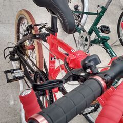 ★ジモティ割あり★ ドッペルギャンガー 折りたたみ自転車  赤 クリーニング済み TJ526 ☆ジモティ割あり☆ ドッペルギャンガー 折りたたみ自転車 赤