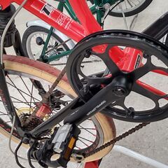 ☆ジモティ割あり☆ ドッペルギャンガー 折りたたみ自転車 赤