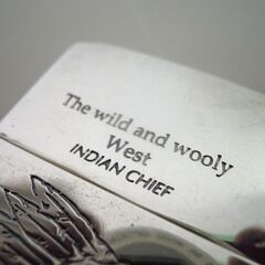 ZIPPO オイルライター The wild and wooly West INDIAN CHIEF 1996年製 ジッポー 火花確認済 ☆ 札幌市 北区 屯田