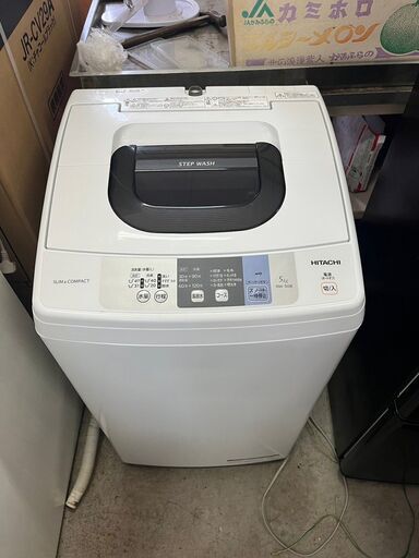 【C-474】日立 洗濯機 NW-50B 2018年製 中古 激安 通電確認済 一人暮らし