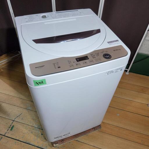‍♂️h050430売約済み❌3311‼️設置まで無料‼️最新2022年製✨SHARP 6kg 全自動洗濯機