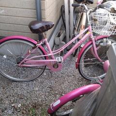 24インチ中古自転車　ピンク　商談中です
