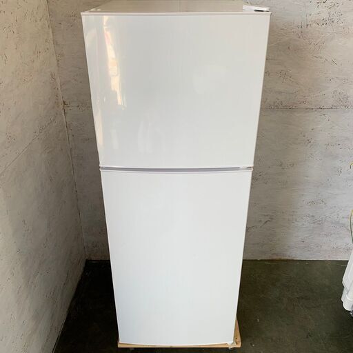 【maxzen】マクスゼン 2ドア冷凍冷蔵庫 容量138L 冷蔵室98L 冷凍室40L JR138ML01WH 2019年製