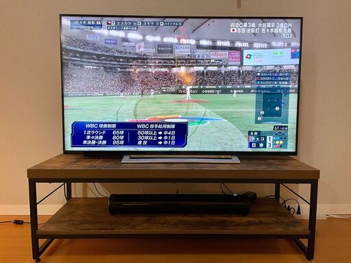 【美品３つセット】50インチ4Kテレビ、テレビ台、ウーファー