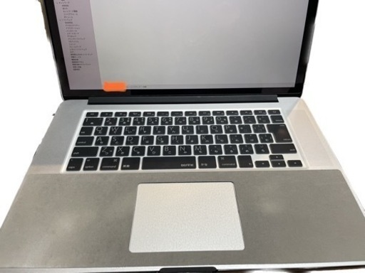 MacBookPro 15インチ メモリ16G  容量512G  2014年式 クアッドコア