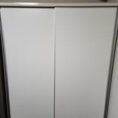 大川家具　ホワイト　引き出し　食器棚　幅140✕奥行60✕高180