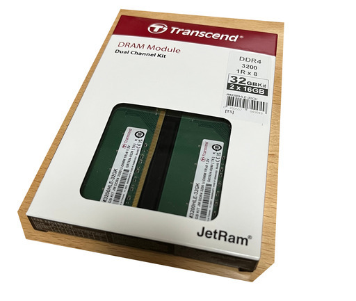 Transcend デスクトップPC用メモリ PC4-25600(DDR4-3200) 32GB (16GBx2枚)