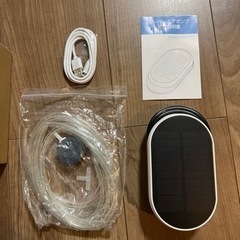 ソーラー充電式　エアポンプ　メダカ　ぶくぶく