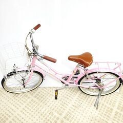 5/1De angelis 自転車 20インチ 切替なし ピンク...