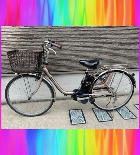 特②美品！Panasonic　ビビ　26インチ　6Ah　電動自転車　電動アシスト自転車　中古　423ｒ12