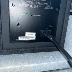 テレビとウーハー付サウンドバーのセットです！