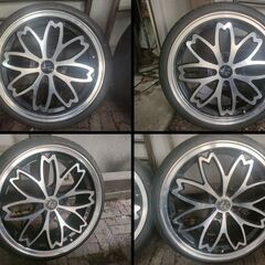 和道 桜 17インチ アルミホイール　三菱アイミーブに装着