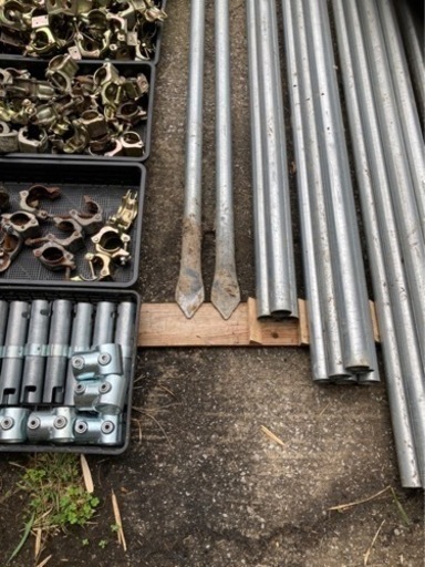 単管パイプ 4m 6本 お引取りにてお願いします 金沢市