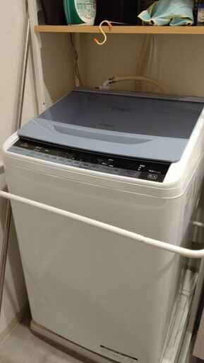 【送料込】2017年式 8kg HITACHI洗濯機 BW-V80A買い替えのためお譲りします