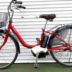 ヤマハ電動自転車。新品バッテリー8.9ah