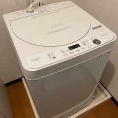 【美品】シャープ洗濯機  ES-GESE  2022年4月購入