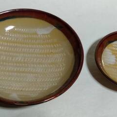 中古 すり皿 小皿 大小の2個セット わさび・しょうが 昭和レト...