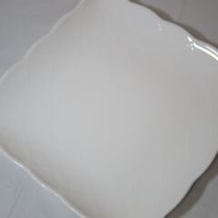 未使用☆角皿 MIKIMOTO ミキモト ホワイト/白 陶器製