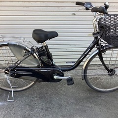 38パナソニック新機種電動アシスト自転車viviDX ブラックボディー