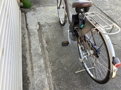 39 パナソニック新機種電動アシスト自転車viviDX ブラウンボディー