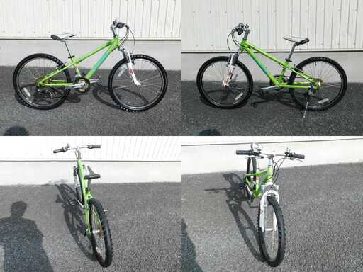 LOUIS GARNEAU LGS-J24 ルイガノ ジュニアMTB SHIMANO TOURNY 3×7速 24x1.95 6061ALUMINUM フロントサスペンション Vブレーキ 車体極めて良好! 自588