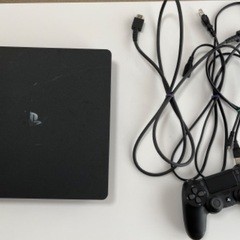 PS4 ブラック(本体、コントローラー1、各種コード)