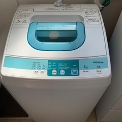 ※お取引先決定※HITACHI 全自動洗濯機 5kg 【6/24...