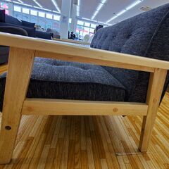 ☆ジモティ割あり☆ 二人掛け用ソファー ブラック H72.5×D67×