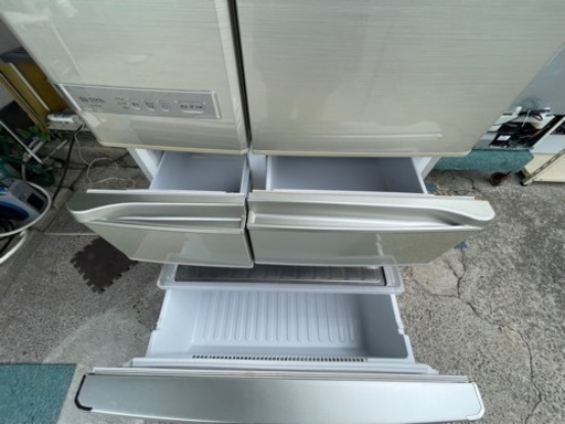 【リサイクルサービス八光】2010年製　SHARP 冷蔵庫（515L・フレンチドア）プラズマクラスター冷蔵庫SJ-ZF52S-N