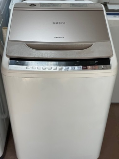 送料・設置込み　洗濯機　8kg HITACHI 2017年