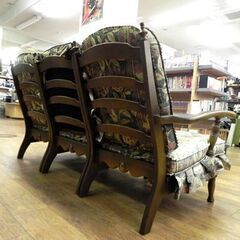 キツツキ 3人掛けソファ 布製 木製フレーム 幅178 座面高さ41㎝ 飛騨産業 HIDA 家具 札幌市 厚別区