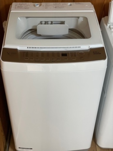 送料・設置込み　洗濯機　8kg ヤマダ　2020年