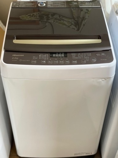送料・設置込み　洗濯機　8kg Hisense 2020年