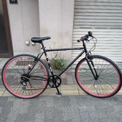 ADEL[アーデル]700c シティークロスバイク 6speed/ブラック - クロスバイク 