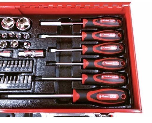 一家に1つあると便利な82点セット】 E-Value 整備工具セット
