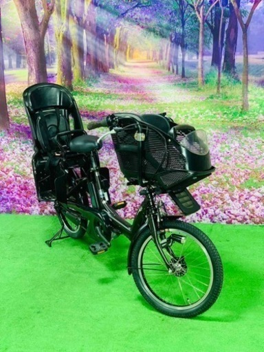 ❹ 5107子供乗せ電動アシスト自転車ヤマハ3人乗り対応20インチ