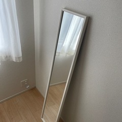 IKEA 鏡(FLAKNAN) 白