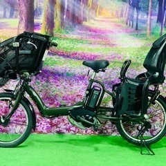 ❹ 5109子供乗せ電動アシスト自転車ヤマハ3人乗り対応20インチ