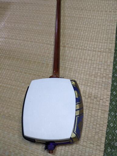 中棹の三味線 良品 初心者おすすめ 三味線 中棹 紫檀 正寸 丸打胴
