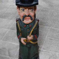スペイン 木彫り人形 ワインケース スペイン兵士